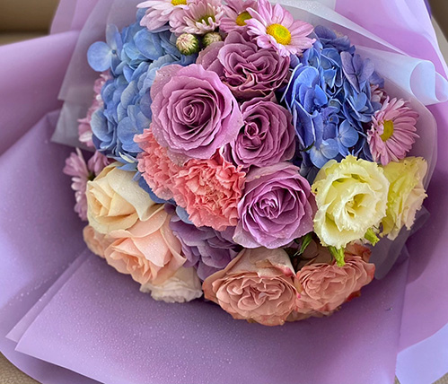 สีม่วง ส่งฟรีที่ flowers789